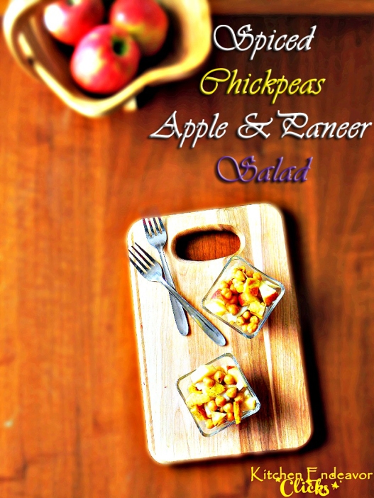 Spiced Paneer Chickpeas Apple Salad5